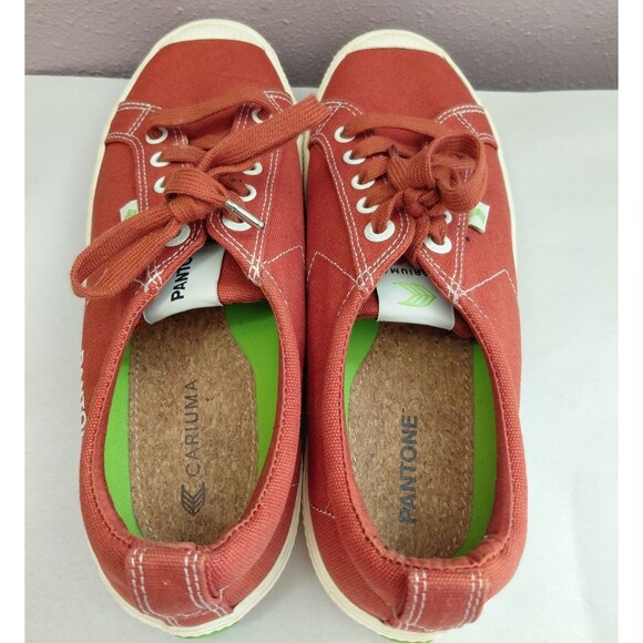Cariuma Shoes Unisex Pantone Casual Sneaker Rust Canvas 8.5 Women’s / 7 Men - Picture 5 of 8